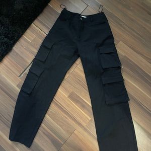 Black cargo pants